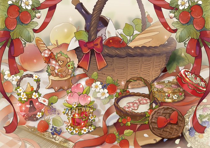 「picnic basket」 illustration images(Latest｜RT&Fav:50)