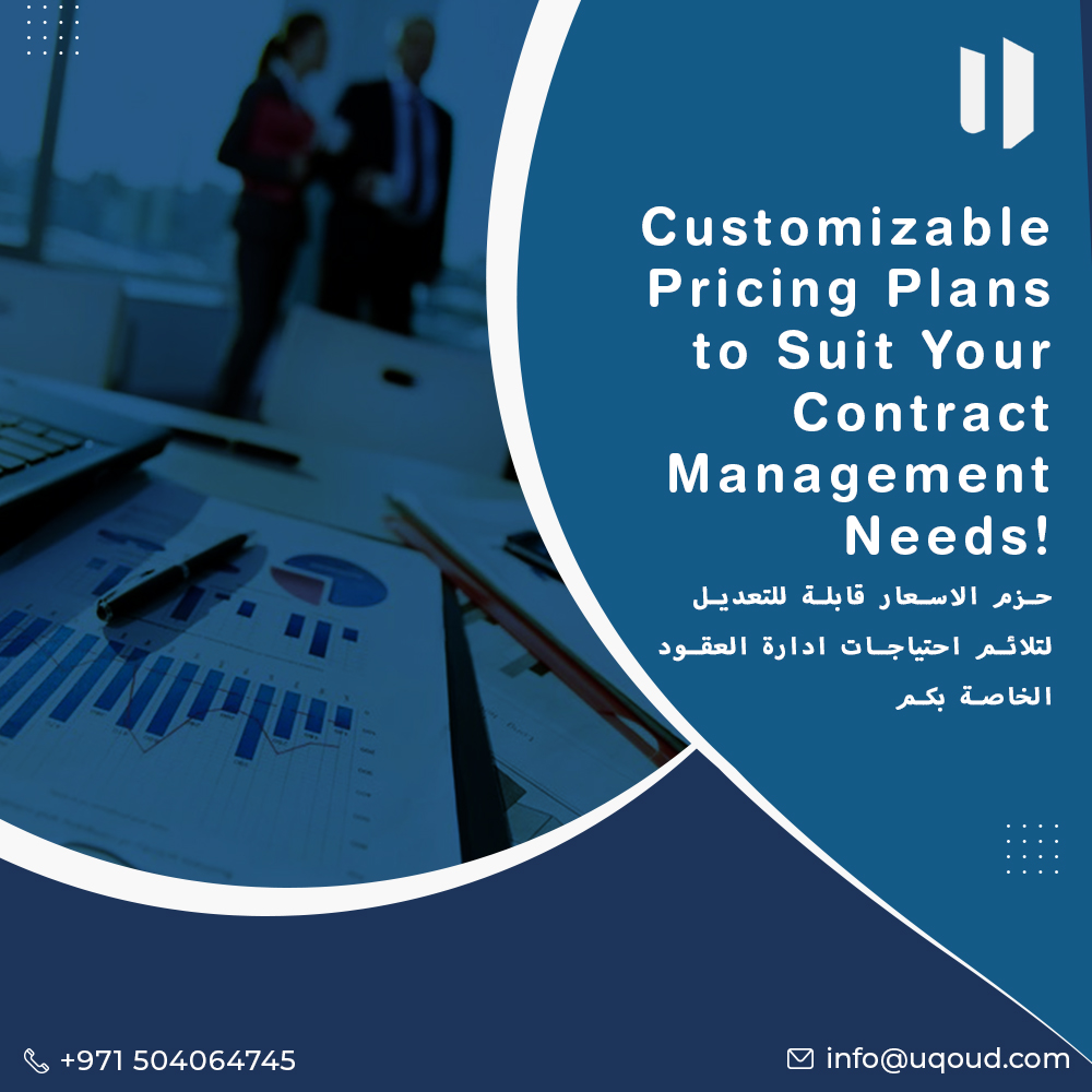 Choose from our flexible pricing plans tailored to meet your specific #contractmanagement requirements

Visit
uqoud.com

#projectmanagement #contractadministration #procurement #contract #contractor #contractspecialist #management #legal #contractsmanager