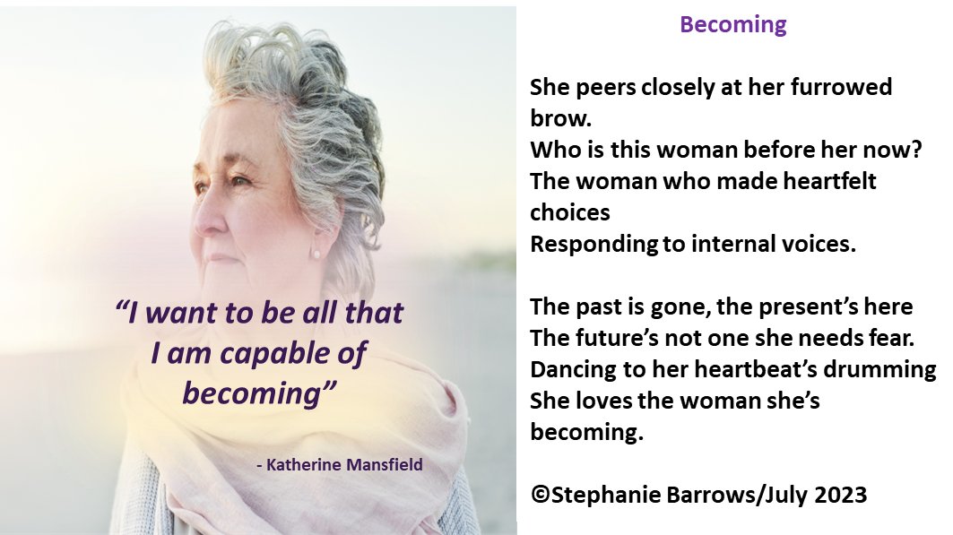 D2Rcoaching's tweet image. #MorningPages #12MinuteChallenge #Poem today &quot;Becoming&quot;.  Embracing becoming the change you want in your world...
#Wiselda #Writing #Wednesdayvibe #WritingCommunity #DanceToTheBeat