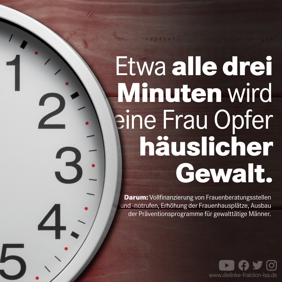 LinksfraktionSt's tweet image. Das Recht auf Leben und körperliche #Unversehrtheit ist im Grundgesetz und in der internationalen Istanbul-Konvention fest verankert.
»Der Staat muss Sorge tragen, Frauen vor #Gewalt zu schützen, tut es aber nicht genügend. Weder stellen Bundes- und Landesregierung (1/2)
