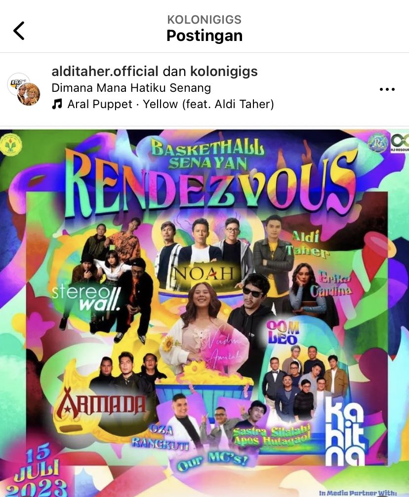 kolonigigs_'s tweet photo. Siap b̶i̶s̶m̶i̶l̶l̶a̶h̶ ̶r̶e̶k̶a̶m̶ ̶p̶o̶s̶t̶i̶n̶g̶ crowdsurfing rekam posting kalo ini mah bwang @alditaher_indo 😋😋

Mau rikues apa sama bang Aldi fren? Messi? Nisa Sabyan? Yuk rikues lah wqwq https://t.co/vg3oyxhObb
