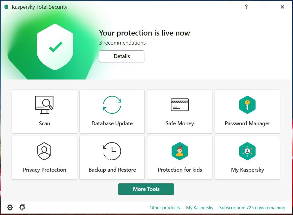 antivirus sekarang bukan lg hanya sekedar antivirus, sudah banyak ditanamkan fitur2 pengamanan total dari penyerangan cyber sampai personal files.. I always believe with <a href="/kaspersky/">Kaspersky</a> ✅