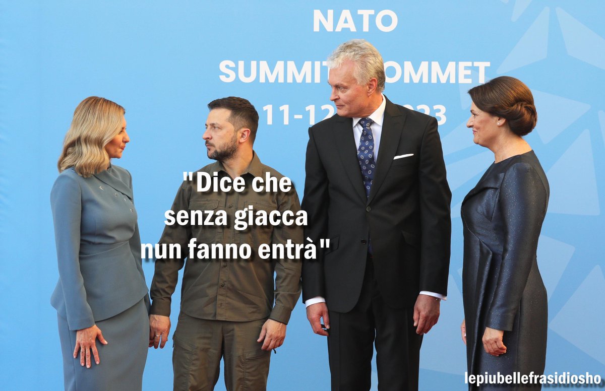 lefrasidiosho's tweet photo. Ecco perchè non l'hanno fatto entrare nella #NATO 
#Zelensky https://t.co/Utds4E2V4a