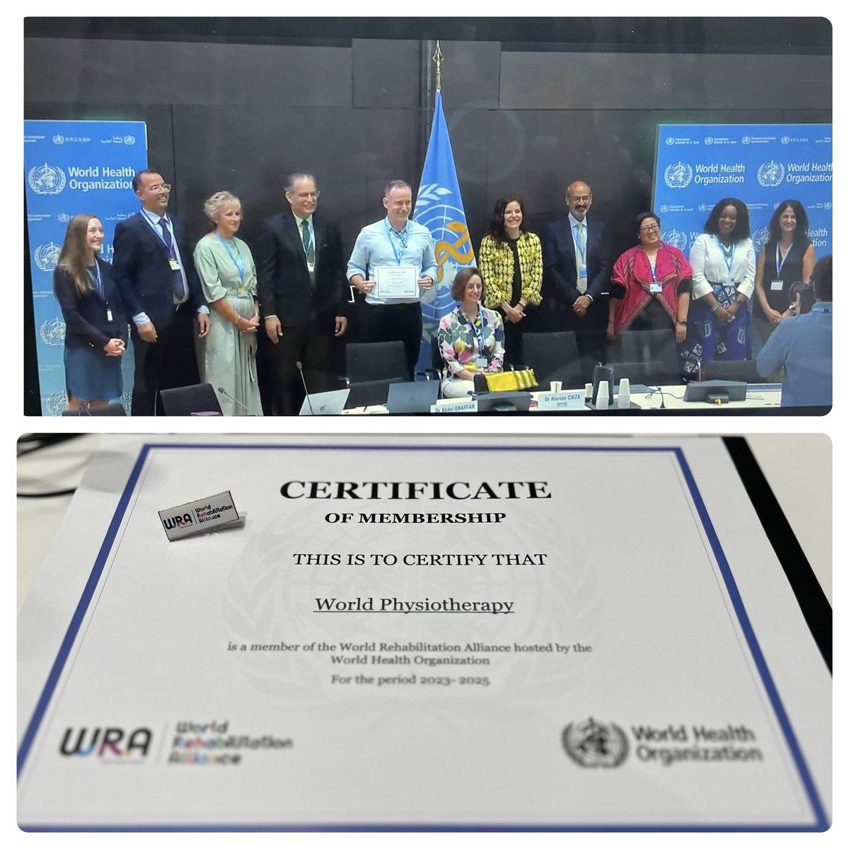 Jonathon Kruger (@jkruger71) on Twitter photo Today <a href="/WorldPhysio1951/">World Physiotherapy</a> became one of 82 founding members of the <a href="/WHO/">World Health Organization (WHO)</a> World Rehabilitation Alliance. #Rehab2030 Today <a href="/WorldPhysio1951/">World Physiotherapy</a> became one of 82 founding members of the <a href="/WHO/">World Health Organization (WHO)</a> World Rehabilitation Alliance. #Rehab2030