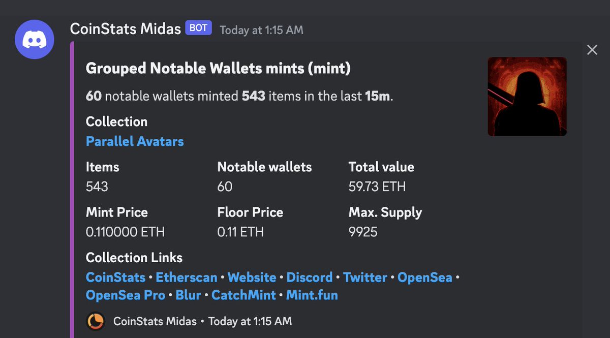 Congrats <a href="/ParallelTCG/">Parallel</a> on the successful mint out!