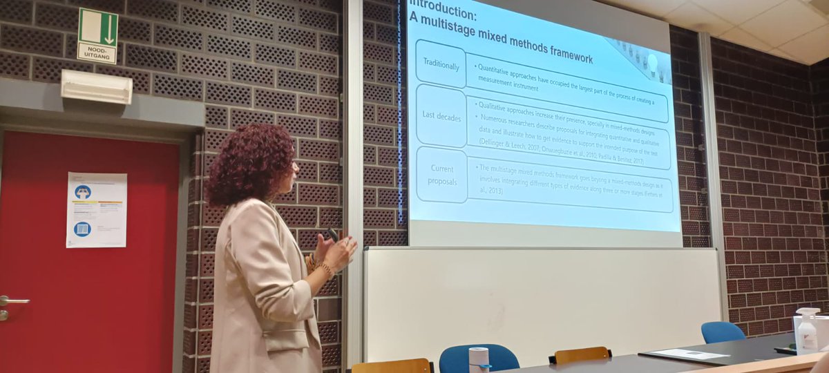 PsychometricUGR's tweet photo. Interesting symposium at EAM23 organized by José-Luis Padilla and Isabel Benítez about integrating quantitative and qualitative evidence for developing and validating psychological assessments. https://t.co/KxedbHjgwQ