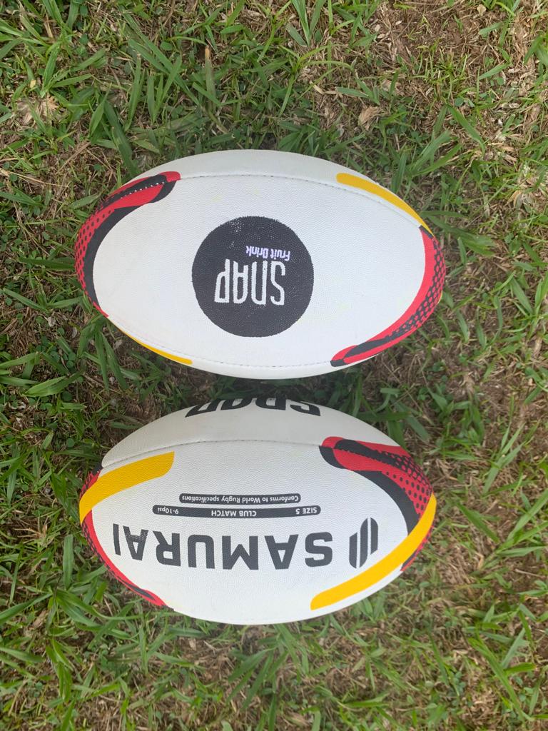 The rugby balls given to us are match day ball quality, same brand and type used by Exter Chiefs &amp; Leicester Tigers.