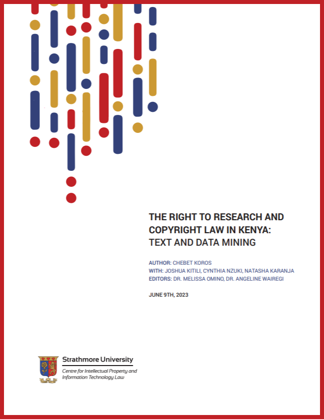 <a href="/StrathCIPIT/">Strathmore CIPIT</a> 's  Intellectual Property team conducted research to ascertain the relationship between Kenya's technology and copyright law framework, as well as the impact of text and data mining research.

 Learn more about the findings here:
cipit.strathmore.edu/the-right-to-r…