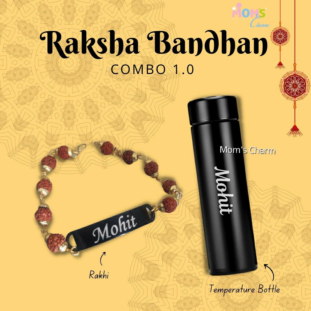 Rakhi Combo 1.0

Perfect combo for your fitness freak brother :)

Includes:
Custom Temperature Bottle
Custom Rakhi

Thoughtful Gifting by Mom's Charm

*Website* :
https://t.co/AKMNqRPjJu

*Facebook* :
https://t.co/sA8De9cKM9

*Instagram* : 
https://t.co/n9z7GF9hB8 https://t.co/Hvd1uzMahz