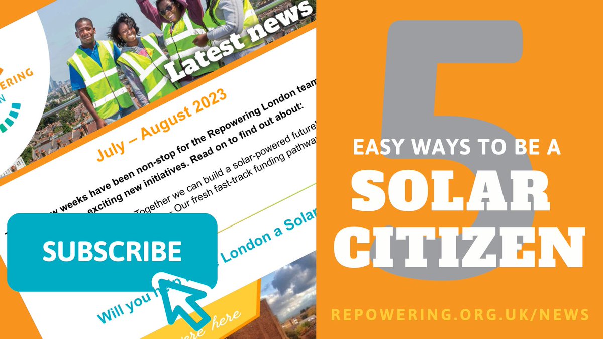 RepowerLondon's tweet image. Calling all Solar Citizens! Find out the 5 fast and easy ways to support #CommunityEnergy this summer and beyond at bit.ly/3O984h6

#LondonSolarCity #ItsSoSimple