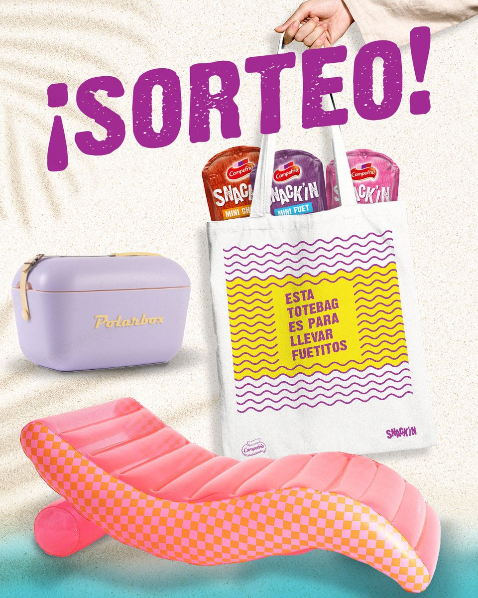Campofrío España (@campofrio_es) on Twitter photo ¡SORTEAMOS LA COMBI #SNACK’IN! Juntxs por la playa y puestxs pa’l verano, llévate 1 colchoneta, 1 neverita, 3 tote bags, ¡Y MUCHOS SNACK’IN! 🤪 ¿Quieres este planazo?
1️⃣Follow <a href="/Campofrio_es/">Campofrío España</a>
2️⃣Menciona con quién la compartirás
¡Mucha suerte! 🍀🏖️ #SnackinSummer
📜BBLL en bio. ¡SORTEAMOS LA COMBI #SNACK’IN! Juntxs por la playa y puestxs pa’l verano, llévate 1 colchoneta, 1 neverita, 3 tote bags, ¡Y MUCHOS SNACK’IN! 🤪 ¿Quieres este planazo?
1️⃣Follow <a href="/Campofrio_es/">Campofrío España</a>
2️⃣Menciona con quién la compartirás
¡Mucha suerte! 🍀🏖️ #SnackinSummer
📜BBLL en bio.
