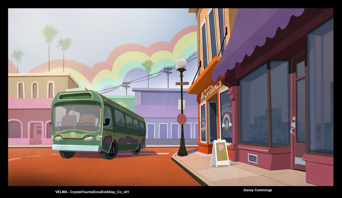 #Velma episode 4 bgs. #PortfolioDay2023  I’ll be looking for work in the next month or two as a #BGpainter or #bgDesigner. DM me if your interested. 
 #animation #scoobydooart #warnerbrosanimation #warnersdiscovery #animationbackgrounds #bgpainter #backgroundpainter #art