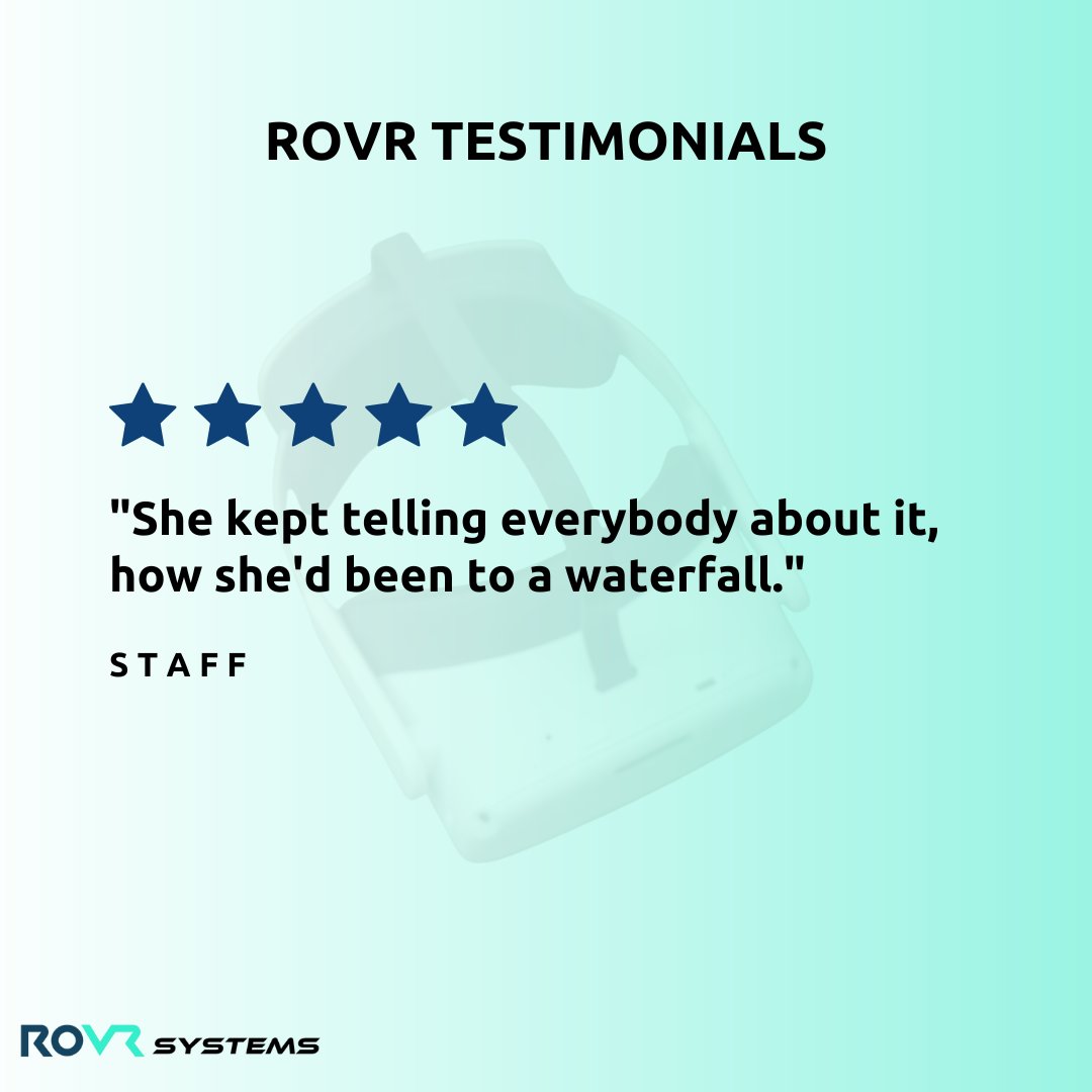 Along with physical benefits, our VR solutions also provide care home residents with access to previously inaccessible experiences. 

Residents and caregivers can share and discuss their experiences, enhancing connections and memory retention.