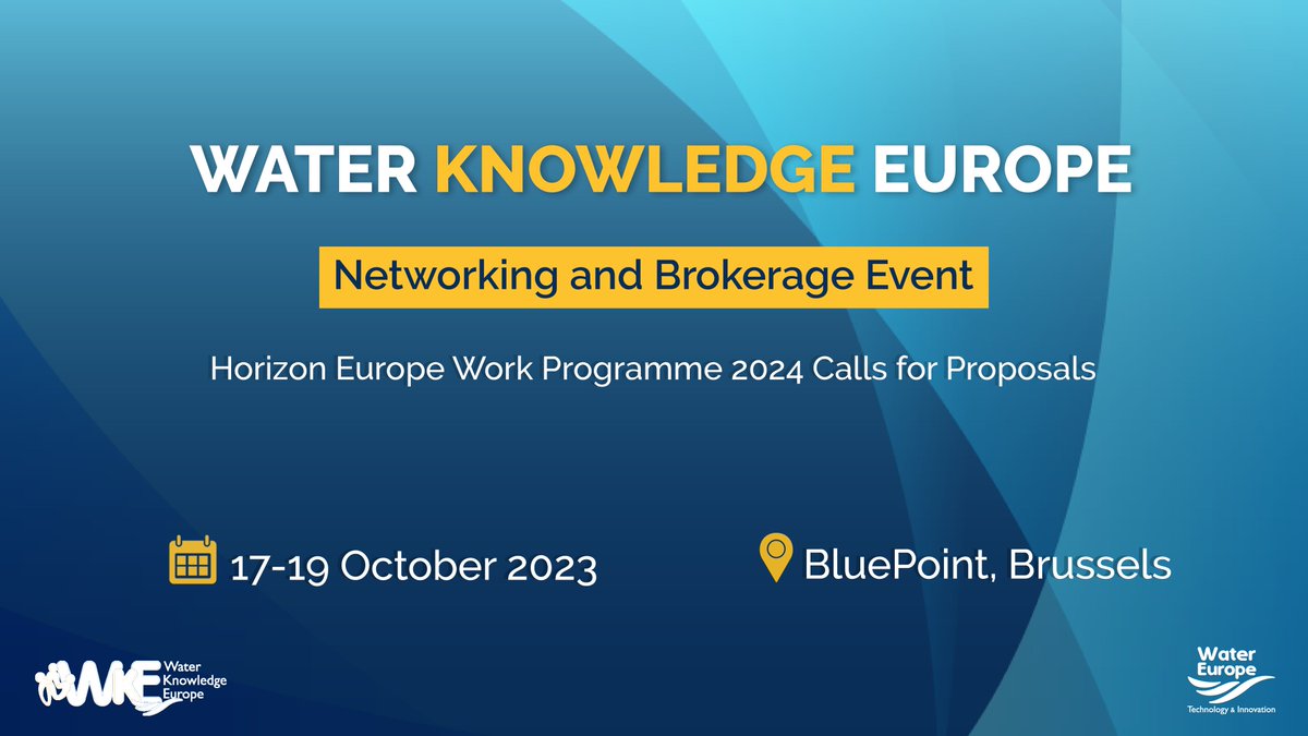 🏖 Have you started getting ready for the summer holiday?

✋Before you go, save the date for our #WKE2023 event on 17-19 October in Brussels to discover exclusive #HorizonEU opportunities and boost your professional network!

🔎Check more info at buff.ly/46MJIB0