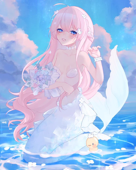  i'm ariru! i specialize in pastel pink art with cute girls ⟡˚୨୧₊~ ..໒꒰ྀི' ˘ ` ꒱ྀིა  #PortfolioDay2023 