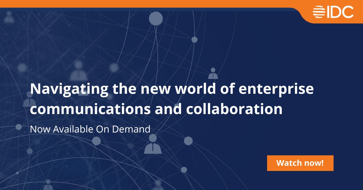 Listen back to <a href="/orumohiuddin/">Oru Mohiuddin</a> and <a href="/gfruinidc/">Graham Fruin IDC</a> as they discuss the new world of enterprise communication and collaboration in EMEA. Recording is now up here: goto.webcasts.com/starthere.jsp?…
