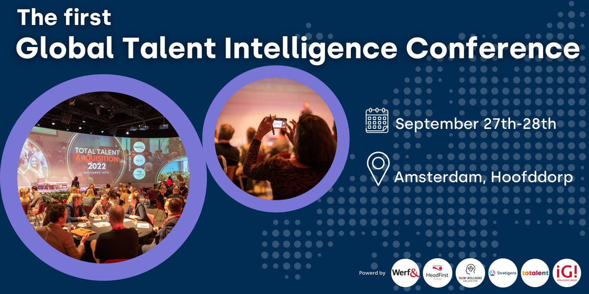 Join us for the first Talent Intelligence Conference on September 27-28. Experience two enlightening days in Amsterdam where Talent Intelligence will be explored, complete with insightful presentations, masterclasses, and networking opportunities.

intelligence-group.nl/talent-intelli…