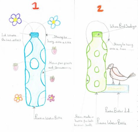 LittleInventors's tweet image. Euan&apos;s invention &apos;Plastic Fantastic&apos; recycles single use plastic bottles into bird feeders and places to grow plants! 🌱
@PlasticFreeJuly #PlasticFreeJuly #SmallStepsBigDifference