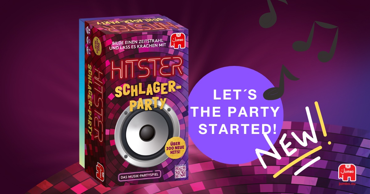SPIEL_Messe's tweet photo. *Anzeige* Der musikalische Hit jeder Spiele-Party geht in die nächste Runde. Hitster von Jumbo Spiele lädt zur Schlager-Party ein! Es warten nun 300 deutschsprachige Songs darauf richtig eingeordnet zu werden.
#roadtospiel #spielmesse #spielessen #spiel23 https://t.co/38rK7NesHX