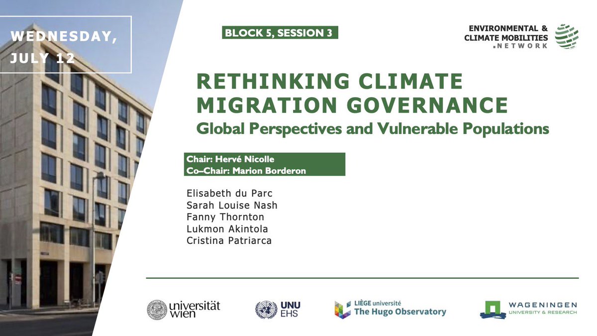 akintola_lukmon's tweet photo. Absolutely a pleasure to present our paper today. Many thanks to the #ECMN team for the opportunity to join leading scholars in the climate mobility space. Such an insightful session https://t.co/f5kMhtEUwy