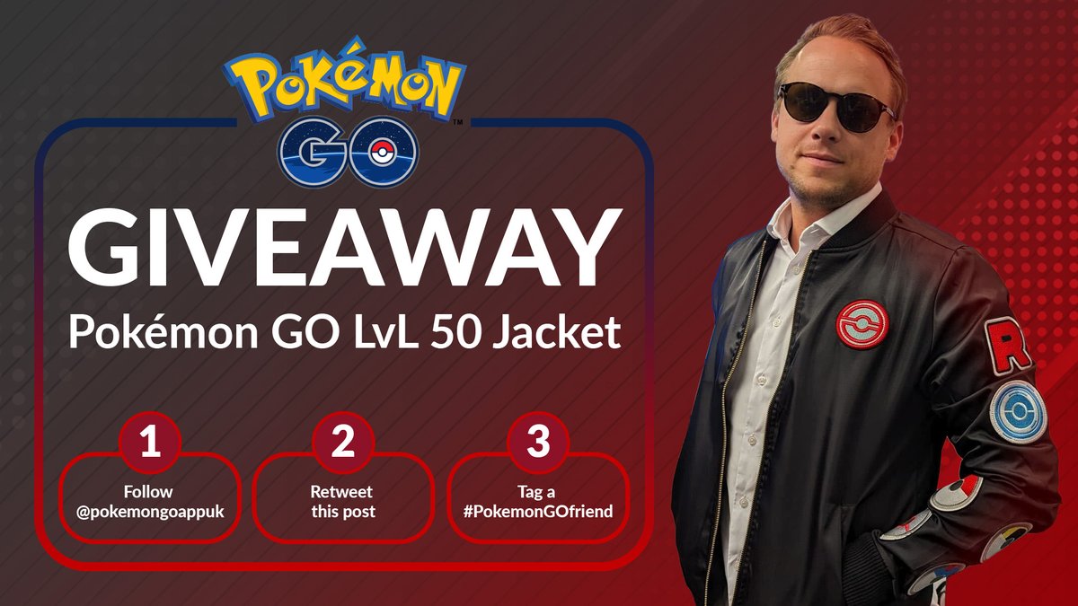 It's #giveaway time!🎁 
Enter for a chance to win a #PokemonCenterUK #PokemonGO LvL 50 Jacket for you to wear at #PokemonGOFest2023!

📝 Nominate your favourite LvL 50 Trainers or tag a friend
👍Follow <a href="/pokemongoappuk/">Pokémon GO United Kingdom</a>
🔁 Retweet