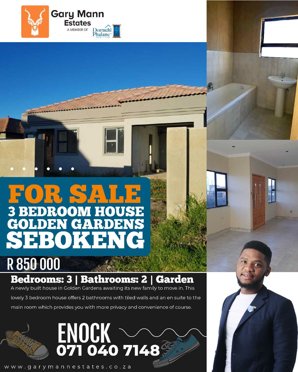 EnockMatla68633's tweet image. #Garymannestate #vaalproperties #flispsubsidy #SAMA28 #dormehlphalanepropertygroupsa #property #0710407148