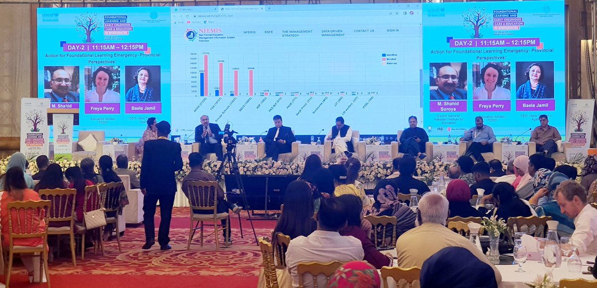 FouziaDr's tweet photo. Action for Foundational Learning in Emergencies:
We are honored to have an esteemed lineup  of panelists from all the provinces and Federal Govt.

#LearningEmergencies #FoundationLearning #ECCE #SELD #FLECEmergencies #EducationInEmergencies #EarlyChildhoodCare https://t.co/7APCrMXuK4