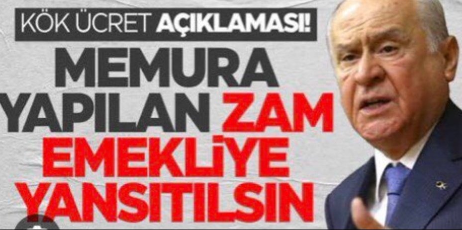 Emekli için %25'lik maaş artışı makul ve yeterli bulunmamıştır. 
Memura verilen 8.077  lira seyyanen zamda tüm emekli vatandaşlarımıza verilmelidir. "
Devlet beyi bu konuda destekliyoruz.

#TBMMdeEmekliZAManı 
<a href="/Akparti/">AK Parti</a> <a href="/isikhanvedat/">Prof. Dr. Vedat Işıkhan</a>  <a href="/TBMMGenelKurulu/">TBMM Genel Kurulu</a>
<a href="/RTErdogan/">Recep Tayyip Erdoğan</a>
<a href="/dbdevletbahceli/">Devlet Bahçeli</a>