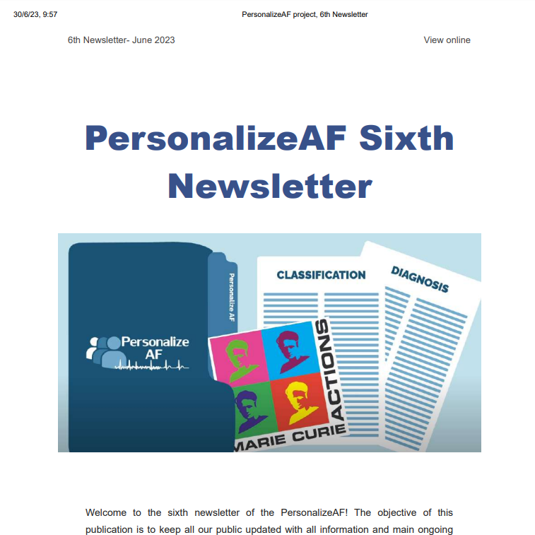6th #PersonalizeAF newsletter is out!👇 

The aim is to keep everyone updated with all the news on the project, #AF research, conferences

Don't miss it and stay tuned for all the updates of our #ESRs projects, papers, meetings...

#H2020 #CardioTwitter 

personalizeaf.net/?smd_process_d…