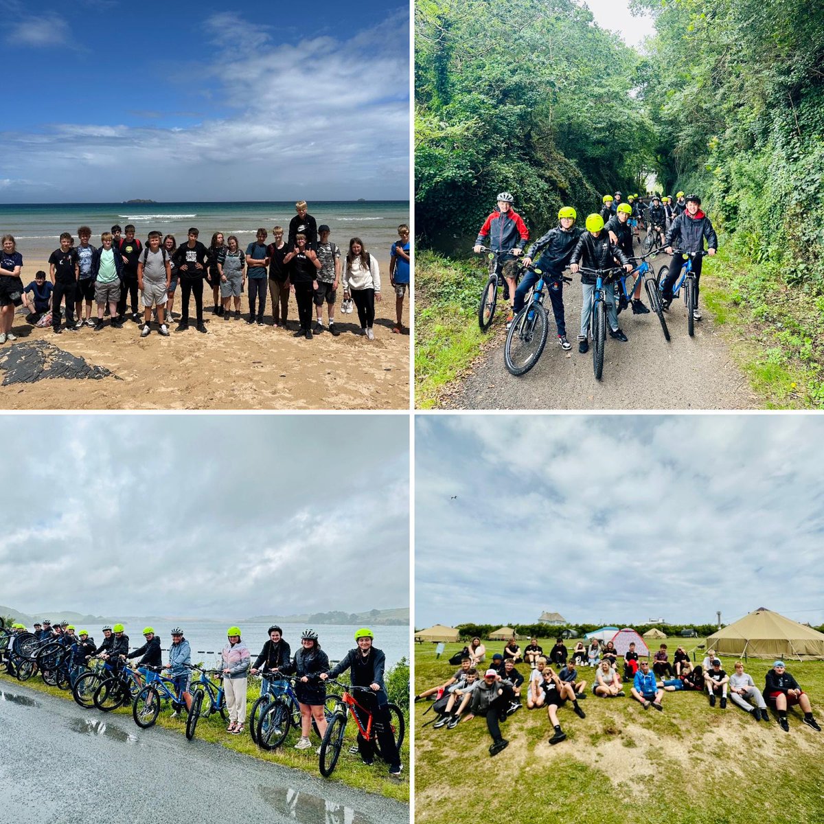 Challenge Week Day 2 - cycling, walking and beach fun! Students on the Treyarnon Bay experience have been busy clocking up the miles. #challengeweek2023