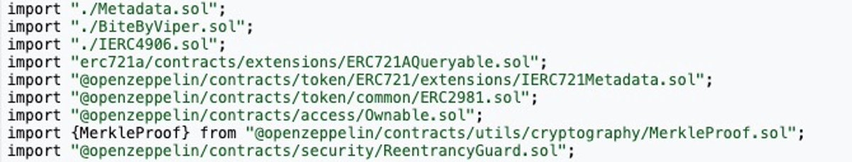 Orson_72's tweet photo. 从 Etherscan 可以看得到该项目用的是 @Azuki 的 ERC - 721A 标准，在单笔交易中 mint 多个 #NFT 以显著节省 gas，但这个标准似乎并未涉及动态图像，然后就可以看到这里还提及了 #ERC4906，不难发现是引入 MetadataUpdate 对 #ERC721 进行扩展，那么到底实现了什么呢？🧐🧐 https://t.co/8uSMuT0Pnm