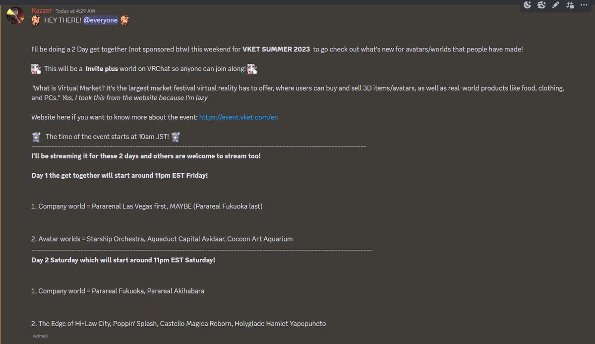 RazzerVT's tweet photo. DOING A VKET GET TOGETHER!!!! 

more info in the image below! https://t.co/3sPeHfDp9k