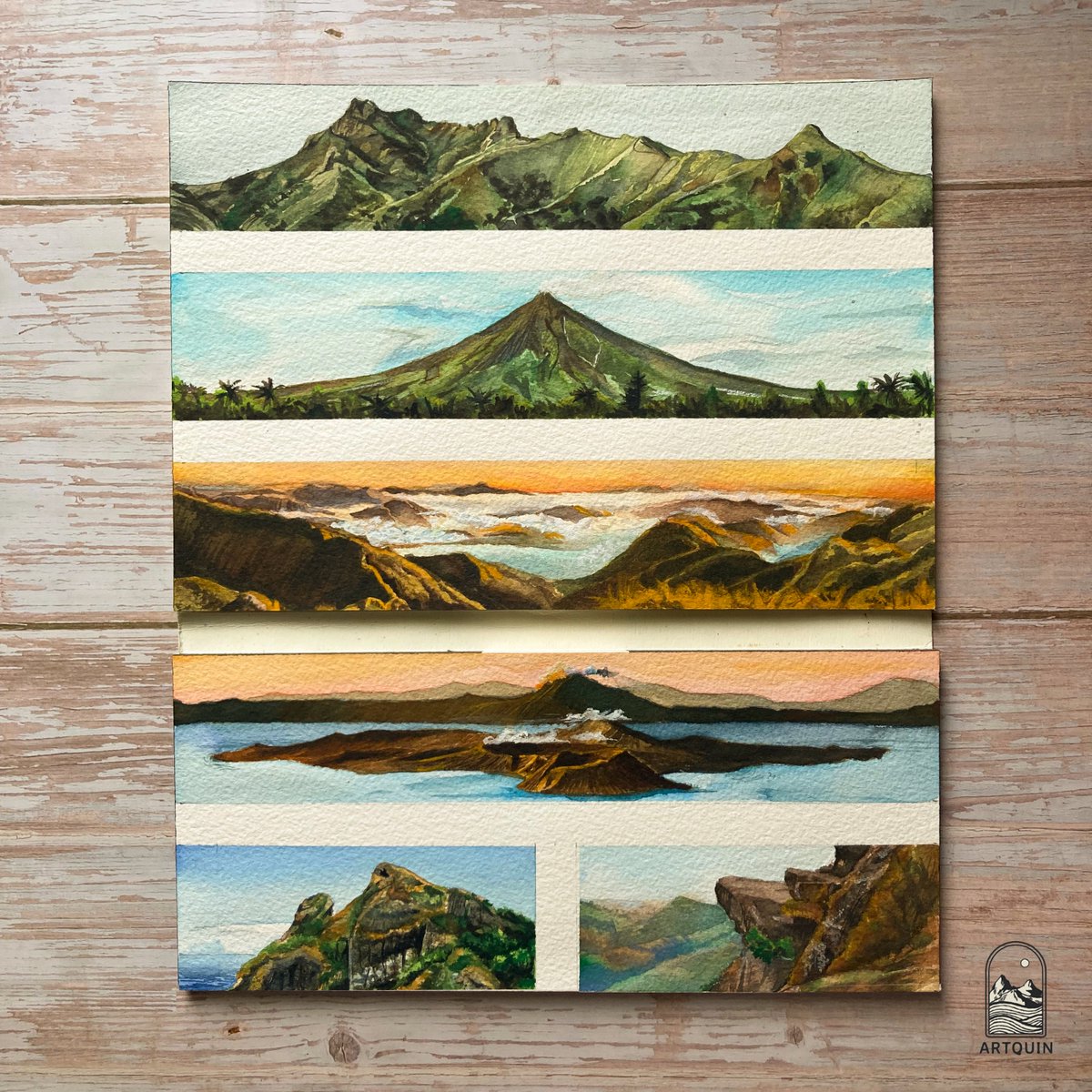 _artquin's tweet photo. It's #PortfolioDay! I'm Aki and I love making watercolor portraits and landscapes inspired by Architecture, Nature and biodiversity 🌊⛰️🌇🛖 https://t.co/xh7w6jobLx