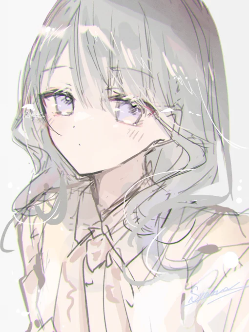 相互さんのお写真が可愛かったなと思った時に描いた絵