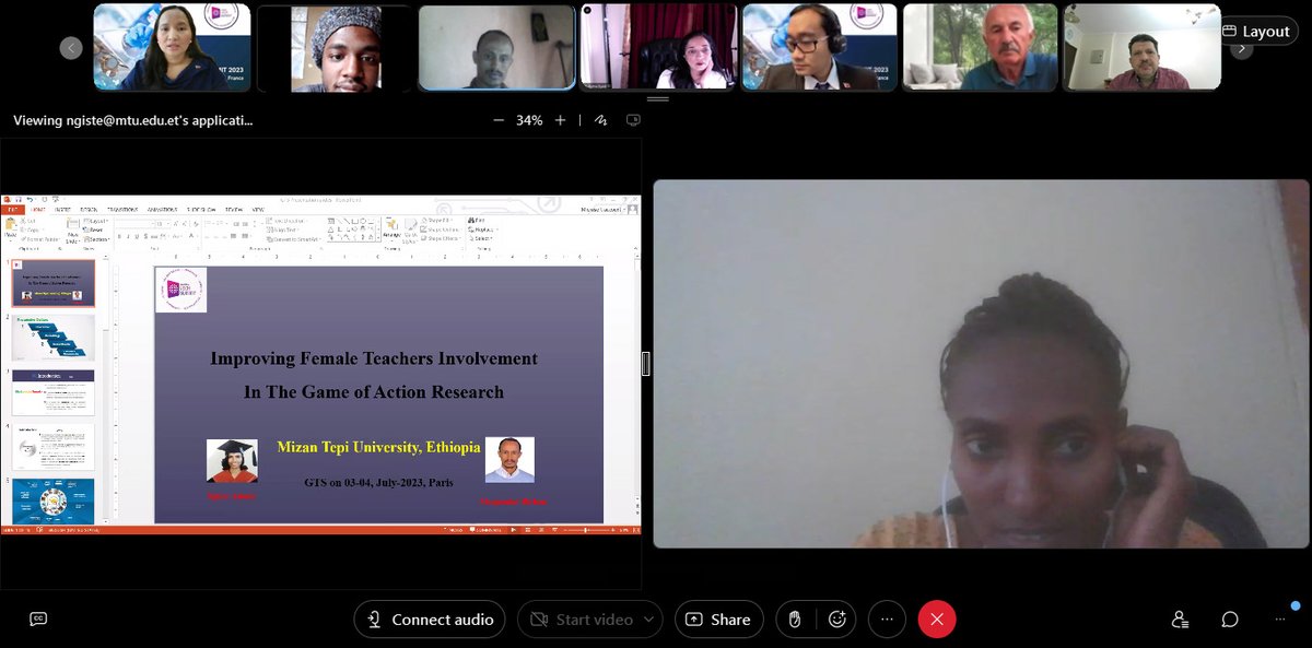globaltechsumm3's tweet image. A Huge thanks to Ngiste Amare for being an #youngresearcher at the @GlobalTechSummt #webinar 2023! Your research on improving female teacher’s involvement in the #game of action was truly appreciated. The future of #research is brighter because of talented individuals like you.