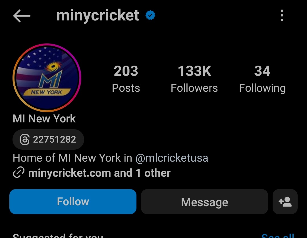 Anyone Surprised to See Sudden Surge in #MINewYork  Followers, Last time i checked they don't Even have 50k Followers, Now they got More than  TSK 

#MajorLeagueCricket #TSK #MINY