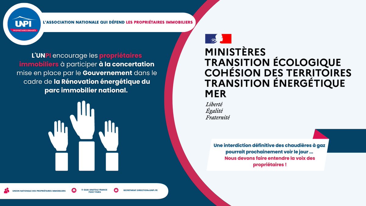 UNPI_FR's tweet photo. 🛑@UNPI_FR encourage vivement les propriétaires à participer à la concertation mise en place par le @Gouvernement dans le cadre de la Rénovation énergétique du parc immobilier national.

Lien de la concertation :
https://t.co/VyqrVrGTnp

#UNPI #Immobilier #FranceRenov https://t.co/KQ2qYDVqiw