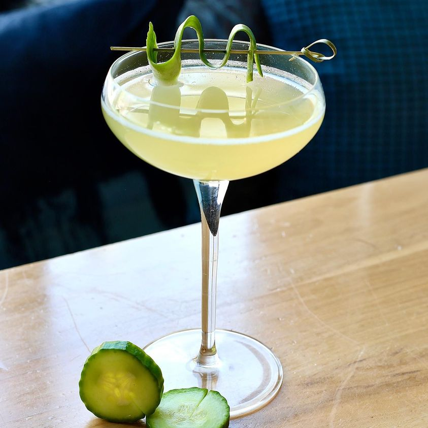 d_bar_denver's tweet photo. What a week!! Go ahead and relax with a “Zen Garden”! You deserve it! 🍸🥒🍶
Happy hour is from 3-6pm today! 
#dbardenver #dbar #zengarden #denvermixology #denverfoodie #denverhappyhour #denverfoodscene https://t.co/ese6FASi6H