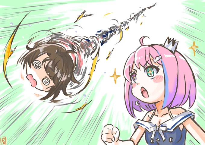 #見た人は無言で躍動感を魅せる