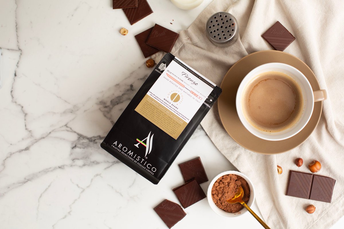 Swiss Water decaffeination is a natural & chemical-free process that uses water to gently remove caffeine from coffee beans while preserving their original flavors. Our medium roast, Firenze, is @Aromistico’s decaf blend - perfect for those late night coffees on a summer night!