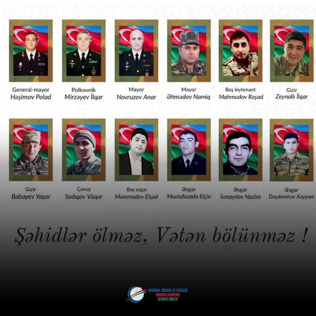 Azərbaycanın ərazi bütövlüyü uğrunda canından keçmiş #şəhidlərimiz ‘in əziz xatirəsini ehtiramla yad edirik! 🥀

#tovuzdöyüşləri #şəhidlərölməz