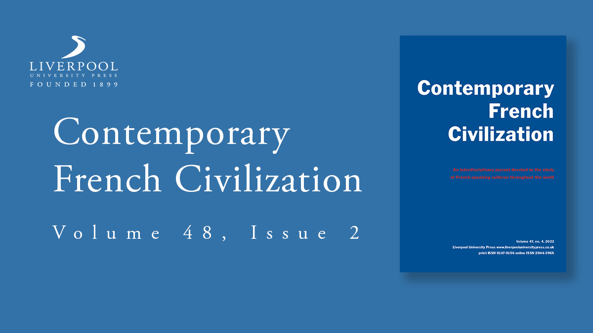 NEW: @CFCJournal Vol 48.2. Including Guy Austin & Gemma McKinnie on the results of fieldwork carried out in Kabylia, Algeria in 2019, as part of ‘Screening Violence’, a major research study into imaginaries of civil war, funded by @ahrcpress: bit.ly/CFC-Vol-48-2 @DMProvencher
