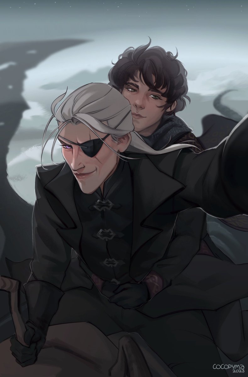 cocopyma's tweet image. Селфи с Люцеймондом на Вхагар.
Хотела сделать легенький эдит из картинки.
_
Selfie with Lucemond on Vhagar.
I wanted to make a simple edit from a picture.

#lucemond #AemondTargaryen #LucerysVelaryon