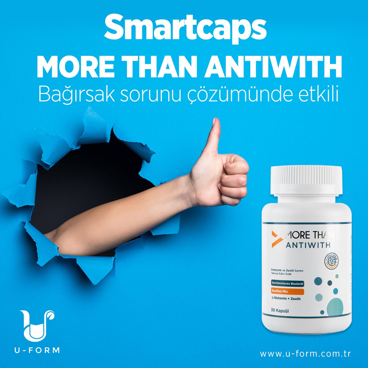 uformizmir's tweet image. Smartcaps MORE THAN ANTIWITH 30 kapsül
Özellikle yaz aylarında bozulan bağırsak aktivitelerinin normalleştirilmesinde etkili Takviye Edici Gıda

u-form.com.tr/smartcaps-more…

#smartcaps #morethanantiwith #bağırsaksağlığı #probiyotiktakviyesi #gıdatakviyesi #takviyeedicigıda  #uform