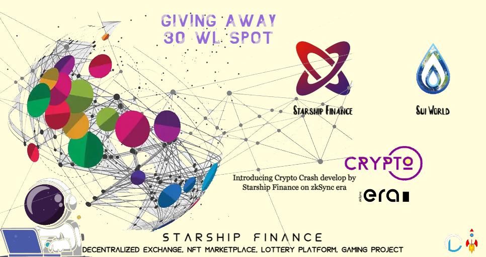 Starship Finance x @SuiWorldHQ Giveaway 🎉
🎁 Giving away 30 <a href="/cryptocrashbet/">Crypto Crash on zkSync 💜| Mint is LIVE 💥</a> Loyalty NFT WL spot

✅ Join event :: j.bee.com/d.html?EventId…

⏰End 26th July
💥WL mint 28th July

#starshipfinance #cryptocrashbet_s #cryptolottery_s #zkSync #PolygonNFTs #NFTGiveaway #NFTCommuntiy