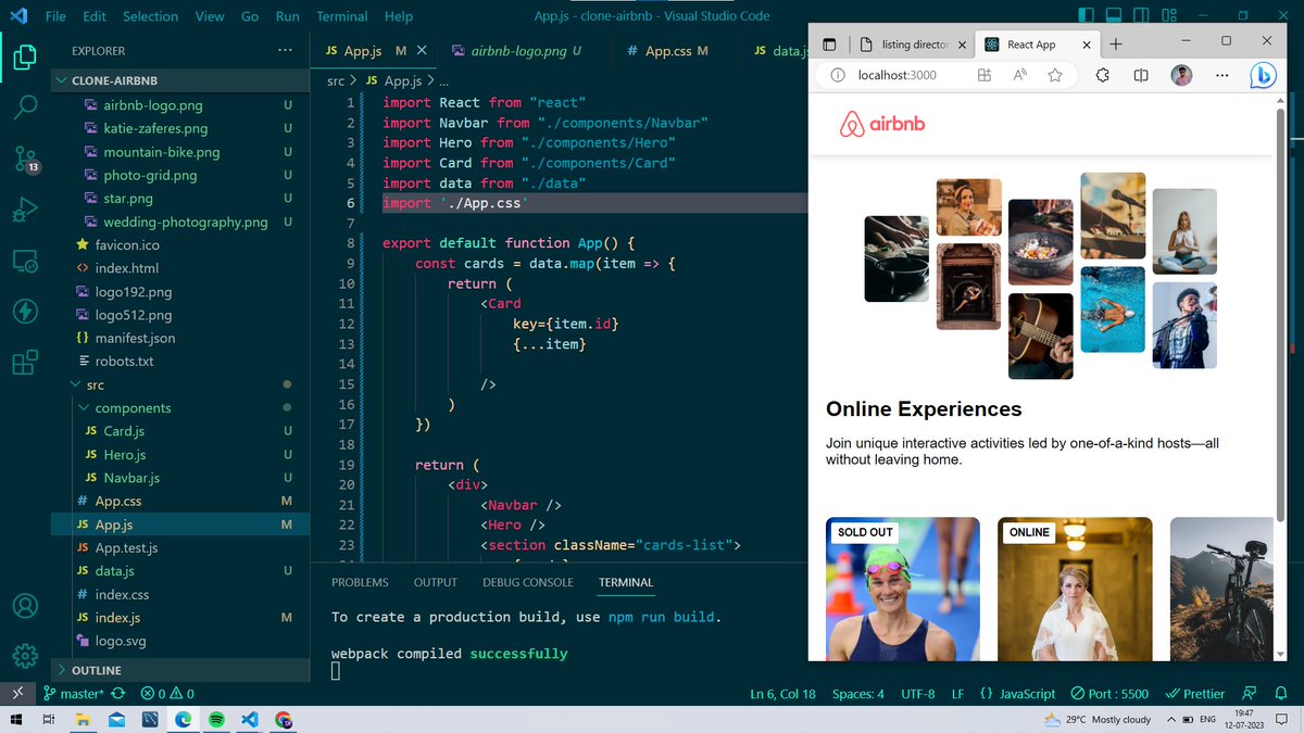 sjTweets0's tweet image. Day 42 of #100DaysOfCode
Today i have completed
🌀Air bnb Express clone using React Js
🌀 Crypto Zombie lesson 6 #web3js
🌀 Working on my first Decentralized application #dApps #Solidity #Blockchain #Ethereum #javascript