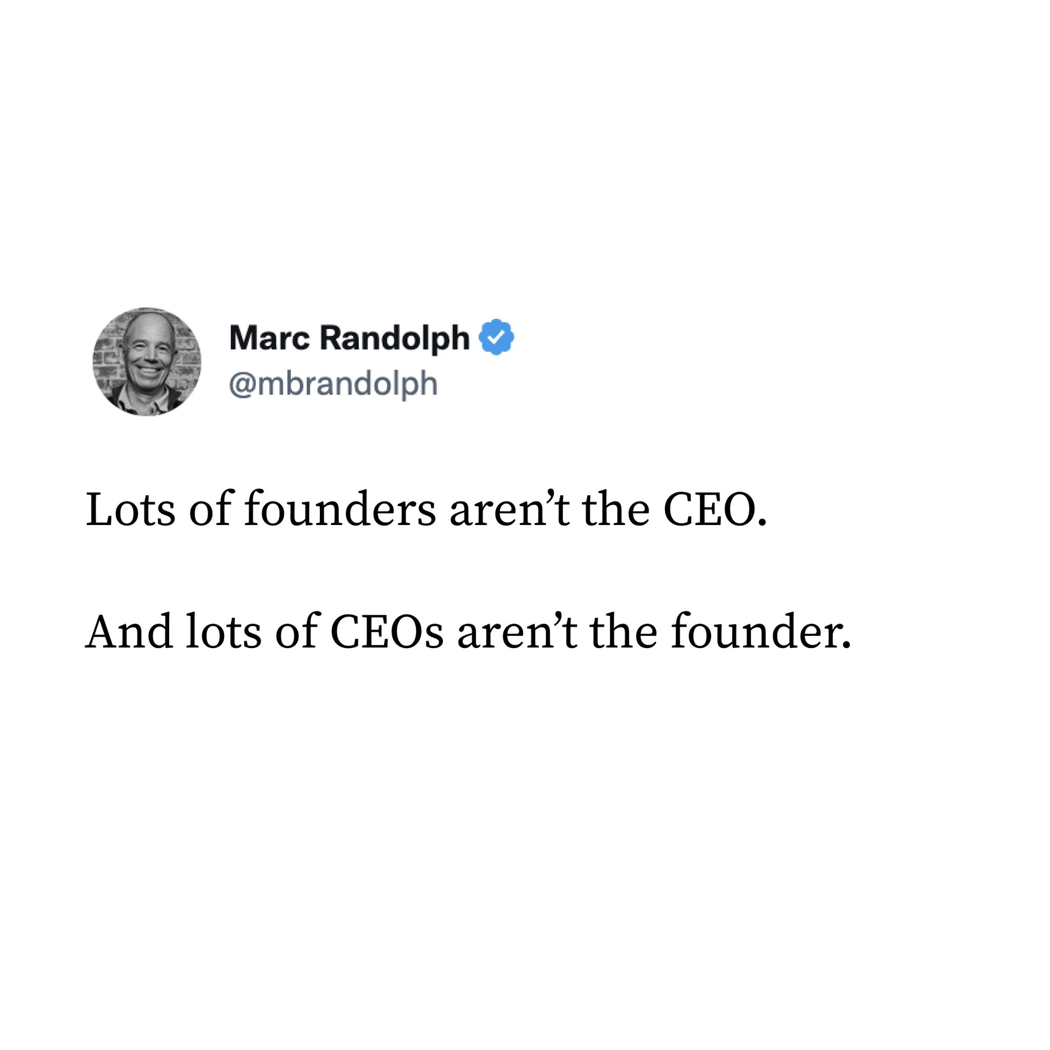 When did you know you wanted to be a CEO and not just a founder?