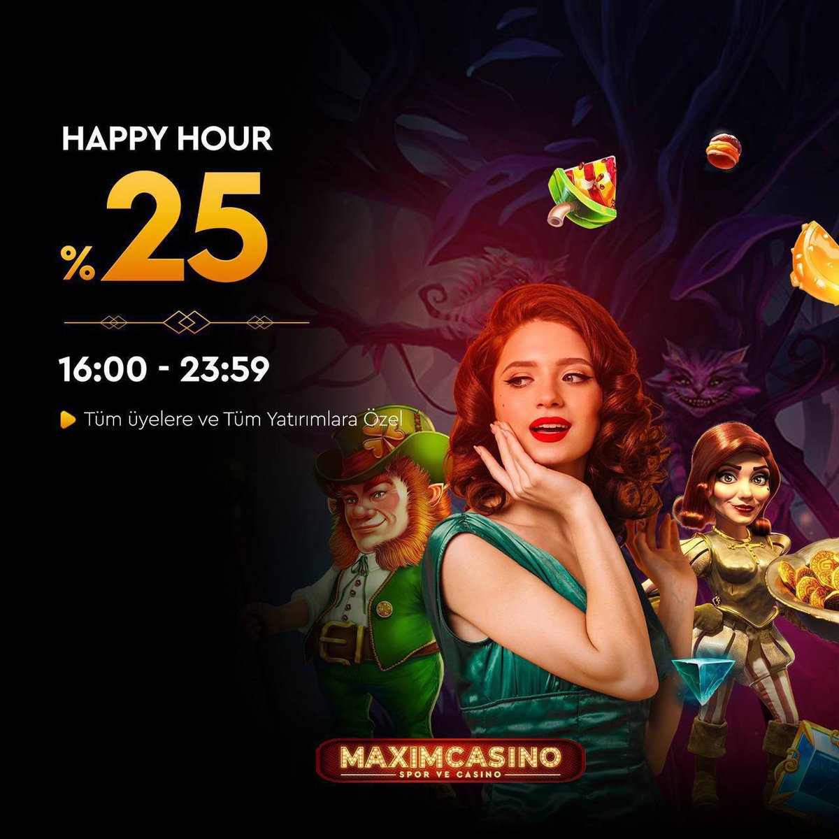 Maximsosyal's tweet photo. ♾TÜM ÜYELERE VE TÜM YATIRIMLARA ÖZEL HAPPY HOUR !

Bugüne özel 16:00-23:59 arasında geçerlidir🎁

 ⚡️%25 ÇEVRİMSİZ YATIRIM BONUSU  İLE #MaximCasino’da KAYBETMEK YOK !

🔍 https://t.co/IzJLPXQsrq

😡🫵🏆 Lisanslı Bahis Sitesi https://t.co/NjDY1XEJZH