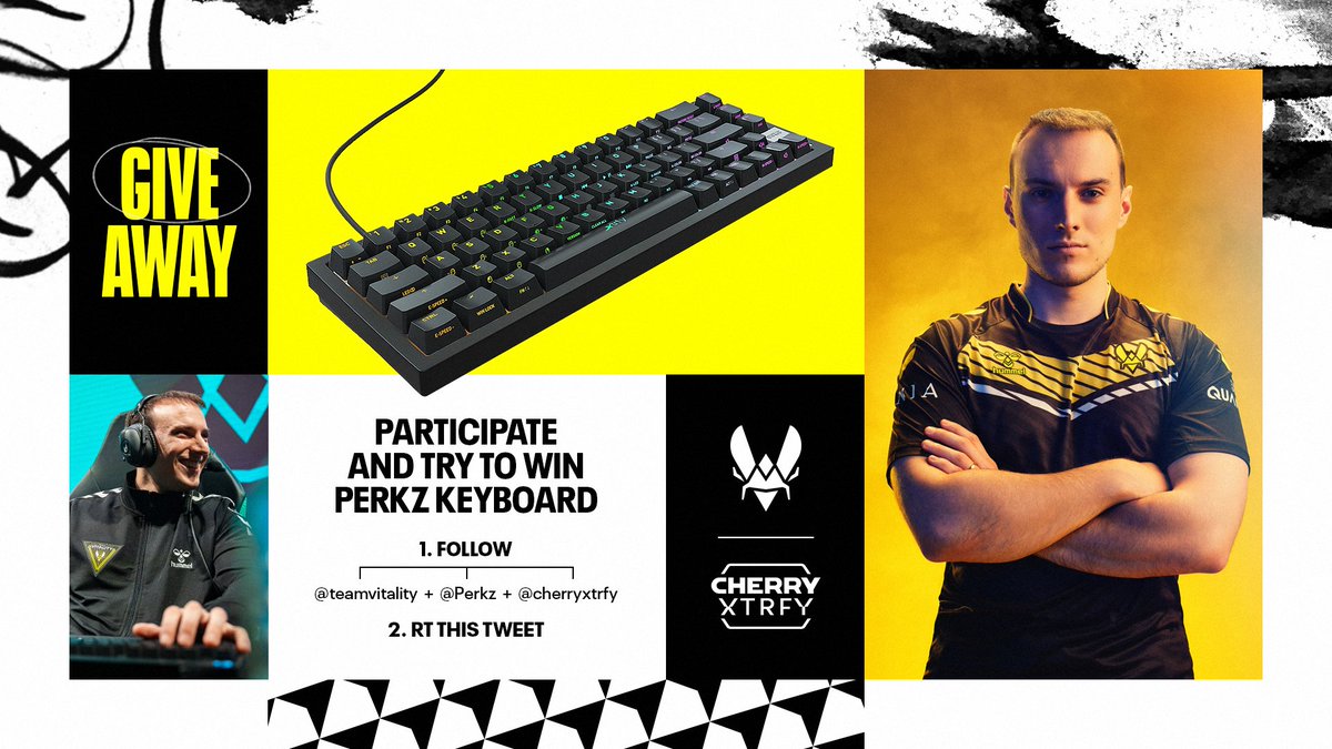 Want to win my personalised keyboard? We'll give you 4 to win with <a href="/cherryxtrfy/">CHERRY XTRFY</a> 📷

follow <a href="/cherryxtrfy/">CHERRY XTRFY</a> <a href="/TeamVitality/">Team Vitality 🐝</a> and <a href="/Perkz/">Luka</a>

RT this tweet