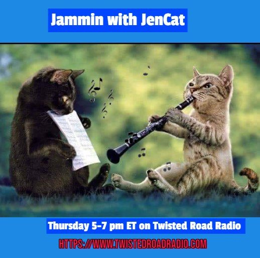 Jammin with JenCat😽❤️🎶#Thursday July 13, 5-7 pm ET. #indiemusic. Come and chat with us! twistedroadradio.com Airing: @daclockworks @mr_craig @ns_kitten KTG, Gracie Day & @keithmcloughlin @HelenCounts85 @JeanCabbie @The_Future_Us Bryan Klinesteker @MickjclarkJ